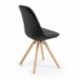 ofiprix Nordic Conjunto 2 sillas Nordic Acolchadas, Color Negro