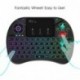 Rii X8 Nueva versión 2018 - Mini teclado inalámbrico retroiluminado con pantalla táctil 2.4GHz y Rueda de Scroll, dispone d