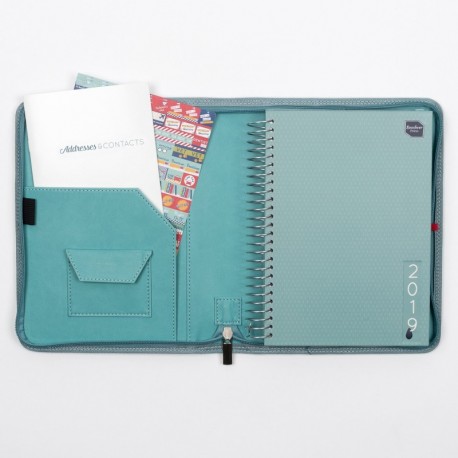Boxclever Press 2019 Life Book. Agenda con funda de piel sintética. Semana vista con grande espacio para cada día. Tamaño A5.