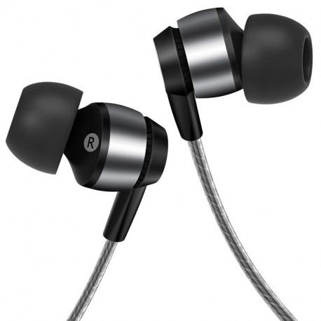 Gritin Auriculares, Auriculares In-Ear con micrófono - Aislamiento de Ruido, Alta Definición, Potente Bajo, Sonido Puro para 