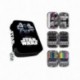 Estuche Plumier 3 Cremalleras 3 Pisos Star Wars Darth Vader y Stormtrooper Clamshell