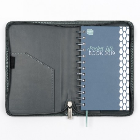 Boxclever Press 2019 Pocket Life Book. Agenda de bolsillo con funda de piel sintética ideal para personas con vidas atareadas