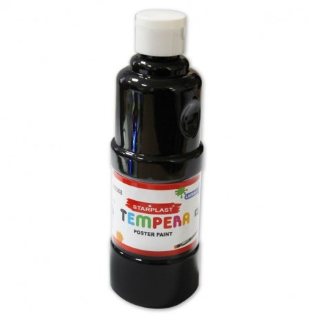 200368 - Témpera líquida 250ml, no tóxica, lavable, color Negro 2 unidades 