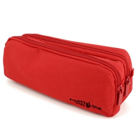 Grafoplás 37542051－Estuche escolar doble Multiline color rojo