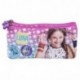 Estuche escolar Niña Disney Soy Luna - Bolsa portatodo para lapices con estrellas blancas - Practico estuche portatodo para l