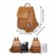 Mochila de Moda Mochila, JOSEKO Mujer Mochila de Cuero de Viaje Ocio PU Bolsa de Dibujos Animados Tassel Solid