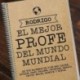 Regalo para profesores personalizable: cuaderno al mejor profe del mundo mundial personalizado con su nombre y la dedicatoria