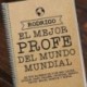 Regalo para profesores personalizable: cuaderno al mejor profe del mundo mundial personalizado con su nombre y la dedicatoria