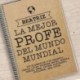 Regalo para profesores personalizable: cuaderno al mejor profe del mundo mundial personalizado con su nombre y la dedicatoria