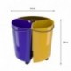 Cubo de Basura Reciclaje para Cocina y Oficina EcoBinSpin 