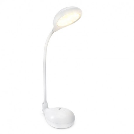 Luz Lectura LED TaoTronics Lámpara Flexo 3,5w, 150lumenes, Diseño Cuello Cisne, 3 Color de Luz 2800-5500K, Batería Integrada