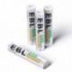 EBL Pila AAAA Recargable de 400mAh Baterías AAAA Ni-MH 1.2V para Cámaras Digitales, Juguetes, Lápiz de Táctil, Controles remo