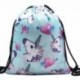 DRESHOW Unicorn Gifts for Girls 4 Pack - Unicornio Mochila con cordón/Maquillaje Bolsa/Collar Aleación Cadena/Lazos para el c