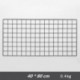 Feleph Grid - Panel expositor de pared con clip de hierro para fotos 15,7 x 31,4 cm , negro
