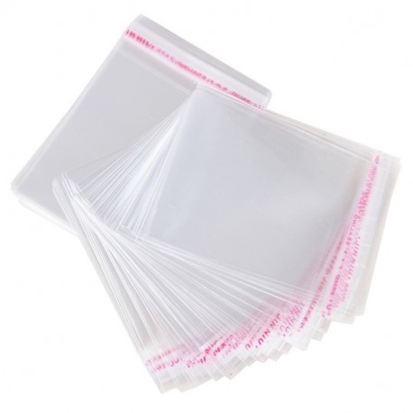 AONER 200pcs 10*15cm Bolsas de Celofán Transparente Plastico Pequeñas OPP con Cierre Autocierre Banda Autodhesiva para Caram