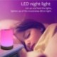 FiDi Tek Luz nocturna LED, control táctil, lámpara de mesita de noche inteligente, regulable, modos de cambio de color RGB pa