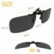 Gafas de sol con clip, Gritin [2 unidades/día + noche visión] Gafas de sol polarizadas UV400 para hombre y mujer, ajuste cómo