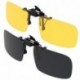 Gafas de sol con clip, Gritin [2 unidades/día + noche visión] Gafas de sol polarizadas UV400 para hombre y mujer, ajuste cómo