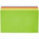 AmazonBasics - Notas adhesivas, 76 x 127 mm, colores variados, 6 blocs 100 hojas por bloc 