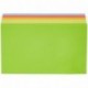 AmazonBasics - Notas adhesivas, 76 x 127 mm, colores variados, 6 blocs 100 hojas por bloc 