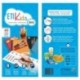 ETIKIDS 40 Etiquetas adhesivas laminadas personalizables basic para objetos excepto ropa para la guardería y el colegio.