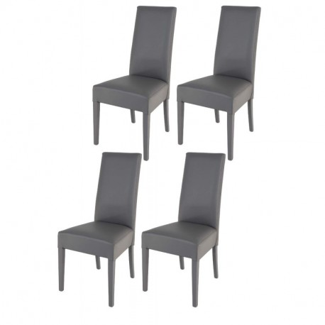 Tommychairs sillas de Elegancia y Design - Set de 4 Sillas Luisa para Cocina, Comedor, Bar y Restaurante con Estructura en Ma