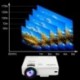 XuanPad Mini Proyector 2400 Lúmenes Multimedia Vídeo Proyector LCD, 55000 Horas Proyector de Cine en casa con Sistema de Cine