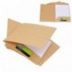 toymytoy Kraft carpeta Documentos A4 carpetas portablocchi File Folder, solapas de cartón, 20 unidades, marrón