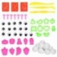 Arcilla Seca al Aire 36 Colores Cozywind DIY Slime Kit para Niños No Tóxico Arcilla Ultra Ligero Regalo Creativo Educativo Ju