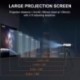Proyector Portátil, GEARGO Mini Proyector Full HD 1080P 2800 Lúmenes, Multimedia Home Theater con HDMI x2, VGA, SD, USB, AV p
