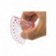 Larkpad - Juego de reglas de plástico blandas, 20 cm, 180 grados, 2 triángulos y 1 onda, 5 en 1, reglas flexibles, pulgadas y