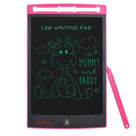NOBES Tableta de Escritura LCD 8.5 Inch, LCD Tablero de Dibujo Gráfica Pizarra Magica de Mensaje Memo Pad Electrónico con Láp