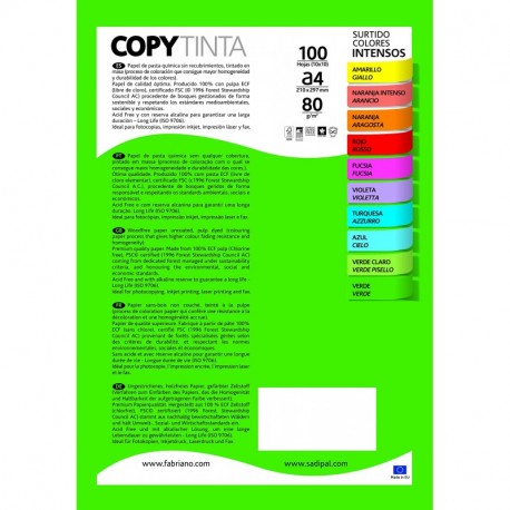 Sadipal 11303.0 - Pack de 100 hojas de papel, A4