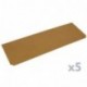 PrimeMatik - Estanteria metálica galvanizada para almacenar de 5 baldas de Madera 90x30x180 cm