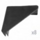PrimeMatik - Estanteria metálica galvanizada para almacenar de 5 baldas de Madera 90x30x180 cm