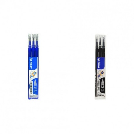 Pilot BLS-FR7-L-S3 - Recambio Frixion, color azul, paquete de 3 unidades + Pilot - Set de 3 Recambios para Frixion Ball y Cli