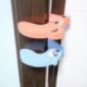 Isuper Tope para puerta, diseño de animales de dibujos animados de goma EVA, 8 unidades