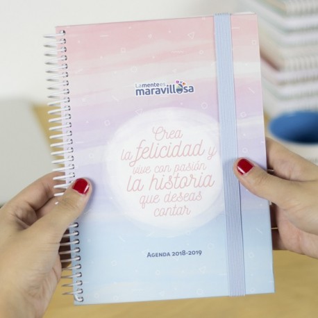 La mente es maravillosa -AGENDA ESCOLAR CURSO 2018-2019-SEPTIEMBRE-JULIO-COLORES