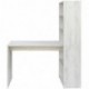 COMIFORT Escritorio con Estanteria Reversible, Mesa de Ordenador, 120x52x72/144 cm Kraft 