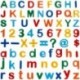 Anpro 90pcs Letras y números magnéticos imanes Letras Pizarras mágicas y Juguetes magnéticos para Niños