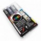 Uni Posca PC-1M - Juego de 4 rotuladores para pintura artística, en estuche de plástico, color gris