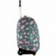 Trolley Invicta , Painted Daises , Rosa , 35 Lt , 2in1 Mochila con Ruedas , Escuela y Viaje