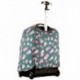 Trolley Invicta , Painted Daises , Rosa , 35 Lt , 2in1 Mochila con Ruedas , Escuela y Viaje