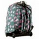 Trolley Invicta , Painted Daises , Rosa , 35 Lt , 2in1 Mochila con Ruedas , Escuela y Viaje