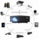 Mini Proyector, Proyectores HD LCD 2600 Lumens Portátil WiMiUS TK1000 Proyector de Cine en Casa Soporte Video 1080P HDMI VGA 