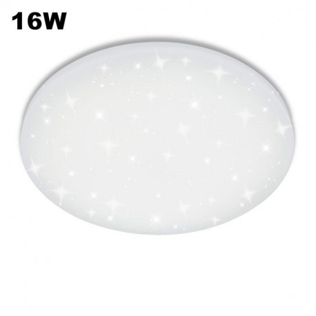 Vgo® Led techo redonda techo lámpara Starlight efecto Beau salón lámpara [clase energética A + +] 16W Blanco Frío 