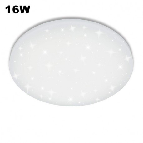 Vgo® Led techo redonda techo lámpara Starlight efecto Beau salón lámpara [clase energética A + +] 16W Blanco Frío 