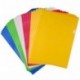 FEPITO 25 Pack A4 Cut Flush Folders Carpetas de plástico para carpetas de documentos Assorted Colors