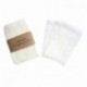 Paquete de sobres transparentes con cierre autoadhesivo para boda, diseño de confeti, tamaño pequeño, transparente, 68mm x 92
