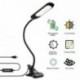 Recbot Lámpara Escritorio LED Lámpara con Pinza 2000 mAh Batería de Litio Recargable con USB Color Regulable Desde 3000K hast